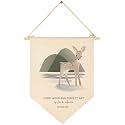 Woodland Animal Deer,Every Good,From Above-JAMES 1:17-Flag Wall Decor Gift for Baby Girl Boy Kid-Canvas Hanging Pennant Banner Pennant Wall Sign Gift for Nursery Baby Room Playroom Bedroom