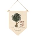 Woodland Animal Fox,I Can Do All This-Philippians 9:13-Flag Wall Decor Gift for Baby Girls Boys Kids-Canvas Hanging Pennant Banner Pennant Wall Sign Gift for Nursery Baby Room Playroom Bedroom