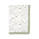 Woodland Friends Cotton Muslin Baby Quilt by New LU