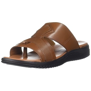 Woodland Mens Leather Slippers