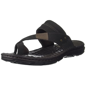 Woodland Mens Leather Slippers