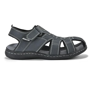 woodland men olive green nubuk oily polished sandal