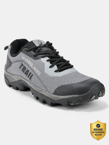 woodland outdoor trekking lightweight breathable durable hiking  trekking shoes for men black 5