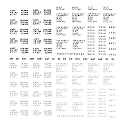 Woodland Scenics Dry Transfer Decals HO Scale Box Car Data Roman Black/White