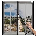 Woodluck Zipper Mosquito Net for Window Self-Adhesive