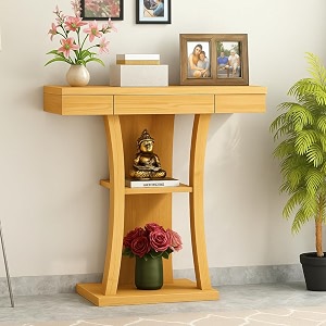 sheesham wood console table for living room  solid wood foyer tables for entryway with drawer amp shelf storage  wooden side entrance table for home amp office  roswood pine finish