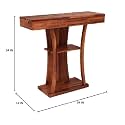 Solid Sheesham Wood Console Table for Living Room | Entryway &amp; Foyer Table with Drawer &amp; Shelf Storage | Wooden Hallway/Entrance Table for Home | Honey Finish | 34 x 12 x 34 Inch