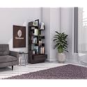 Sheesham Wood Free Standing Book Shelf | Multipurpose Bookshelf Storage Display Rack with 8 Open Shelf &amp; 1 Drawer for Ofice | Decorative Corner Shelf Bookcase for Home Dcor | Walnut