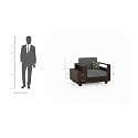 Wooden Solid Sheesham Wood 5 Seater Sofa Set for Living Room (3+1+1, Walnut Finish)