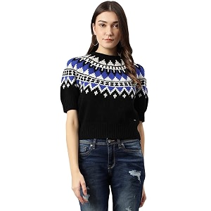 Woods Women Wool Round Neck Sweaters