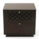 WOODSTAGE Sheesham Wood Bedside with 2 Drawer Storage End Table Corner Table Wooden Night Stand for Bedroom Living Room Home (Walnut Finish)