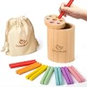 Montessori Sorting Sticks Toy, Wooden Sensory Toy for Toddlers Ages 1-3