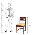 WOODY Furniture™ Sheesham Wood Dining Chairs Set of 2 with Cushion | Dining Chair Set of 2 Chairs | Students Study Chairs | Office Chairs | Dining Room Furniture | Wooden Chair Set of 2 |