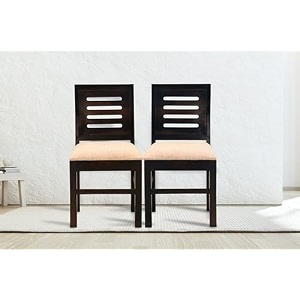 woody furniture sheesham wood dining chairs only  wooden set of 2 dinning chair for kitchen amp dining room  chairs with cushion walnut finish
