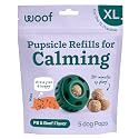 WOOF Pupsicle Refill Pops for Calming - Long-Lasting Refills for the Pupsicle Toy to Promote Calm - Calming Dog Treats - Magnesium for Dogs- XL Pops - 5 Count