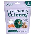 WOOF Pupsicle Refill Pops for Calming - Long-Lasting Refills for the Pupsicle Toy to Promote Calm - Calming Dog Treats - Magnesium for Dogs- Small Pops - 10 Count