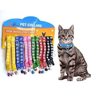 Woofy Nylon Cat Collars - Paw Print