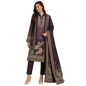 WOOLS KARTWomens Floral Printed Straight Kurta with