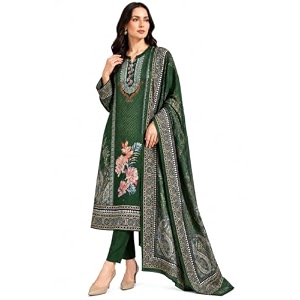 WOOLS KARTWomens Floral Printed Straight Kurta with
