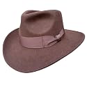 Wool Felt Crushable Cowboy Fedora Outback Hat Water Repellent