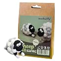 Woolbuddy Needle Felting Starter Kit (Sheep) for Adults with Tool &amp; Guide