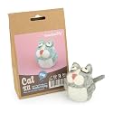 Woolbuddy Needle Felting Starter Kit (Cat) for Beginner & Adults with Tool