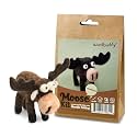 Woolbuddy Needle Felting Starter Kit (Moose) for Beginner &amp; Adult with Tool
