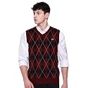 Woolen V Neck Sleeveless Half Sweater for