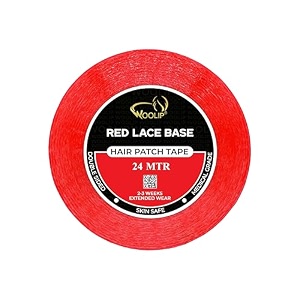 hair patch tape for men super ultra hold up to 23 weeks waterproof wig tape 1 inch cotton material double sided red tape hair patch 24m roll