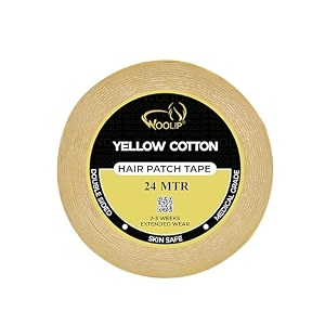 blue cotton hair patch tape for men ultra hold waterproof wig tape no shine double sided adhesive for hair patch and wig secure wear up to 2 to 3 weeks size 1 inch 24m roll