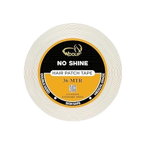 no shine hair patch tape for men super ultra hold up to 23 weeks waterproof wig tape for men 1 inch cotton material double sided skin safe hair patch tape 36m