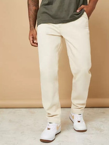 woomny Slim Men Beige Jeans