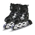 Woomzy Inline Skating Shoes Adjustable Size LED Wheels Skates for Kids Boys Girls In-line Adults Size  6 UK - 9 UK