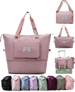 woomzy large capacity folding bag travel lightweight waterproof carry luggage bag small travel bag  - l