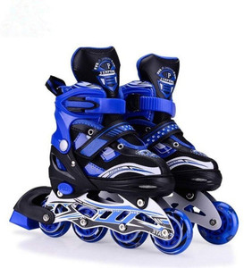 woomzy skating shoes adjustable in line size led wheels skates for kids boys girls in-line adults size  6 uk - 9 uk