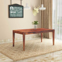 Wopno Furniture Pure Sheesham Wooden 6 Seater Dining Table Only | Table for Living Room Solid Wood 6 Seater Dining Table