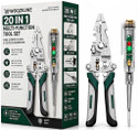 WOQZILINE 20-in-1 Wire Stripper Tool Kit with Tester Screwdriver | Multi Function Wire Wire Cutter, Wire Crimper, Cable Stripper, Wiring Tools Multi-Function Hand Tool Wire Cutter