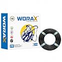 WORAX Black wire 1.5sqmm 90Mtr coil | Low smoke | low halogen | Energy saving | Heat resistant | Rodent protection | Eco friendly housewire [Black] CCA Copper