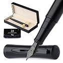 Wordsworth &amp; Black Luxury Fountain Pen Set for Writing, Fine Nib, All Black