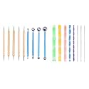 worison 17 Piece Ball And Wood Dotting And Mandala Tool Combo Set, Multicolor