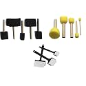 Worison Sponge Brush Combo Set of 13pc for Painting, Art and Craft Projects