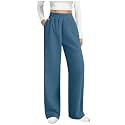 Work Pants Women Office Corduroy Stretch High Waist Pants Dressy Casual Wide Leg Joggers Trendy Loose Cozy Sweatpants