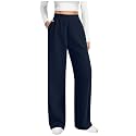 Work Pants Women Office Corduroy Stretch High Waist Pants Dressy Casual Wide Leg Joggers Trendy Loose Cozy Sweatpants