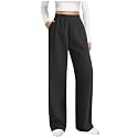 Work Pants Women Office Corduroy Stretch High Waist Pants Dressy Casual Wide Leg Joggers Trendy Loose Cozy Sweatpants