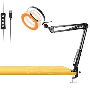 Workbench Light Desk Ring Light with Swivel