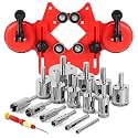 WORKEASE Diamond Hole Saw Kit, 17 Pcs, 1/4"-2"