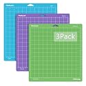 WORKLION Cutting Mat 12x12 Compatible with Maker/Maker 3/Maker 4/Air 2/Explore 3/4, Variety Sticky（Standard,Light,Strong) Vinyl Mat(3Pack) Accessories