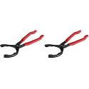 WORKPRO 12" Adjustable Oil Filter Pliers, Wrench Adjustable Oil Filter Removal Tool, Ideal For Engine Filters, Conduit, & Fittings, W114083A (Pack of 2)