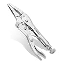 WORKPRO 4-1/2 inch Mini Long Nose Locking Pliers