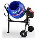 WORKPRO 4.6 Cu.Ft. Electric Cement Mixer, 600W Portable Concrete Mixer